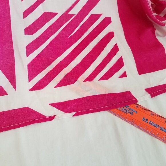 Elan Fuchsia Pink White Sleeveless Maxi Dress MEDIUM Sheer Spaghetti Straps - Picture 8 of 16